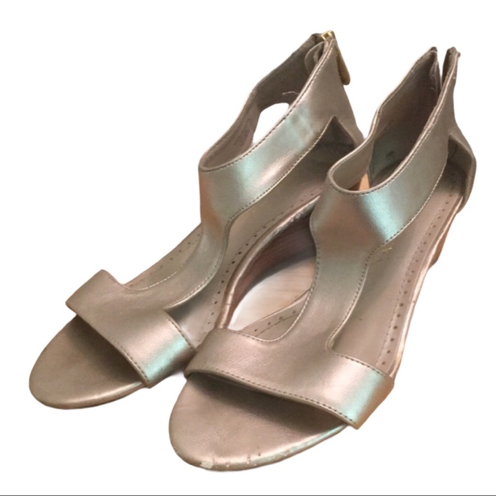 Adrienne Vittadini Silver Wedges